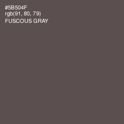#5B504F - Fuscous Gray Color Image